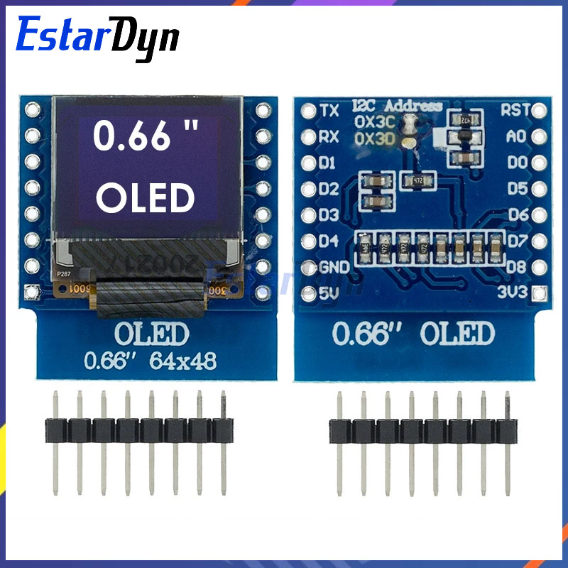 Wemos D1 Mini - OLED LED LCD 디스플레이 실드, WEMOS