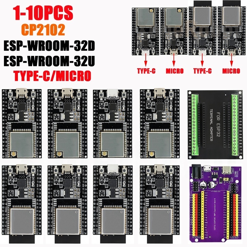 Nodemcu 32S - 1-10PCS ESP32-DevKitC 코어 보드 TYPE-C/MICRO ESP32