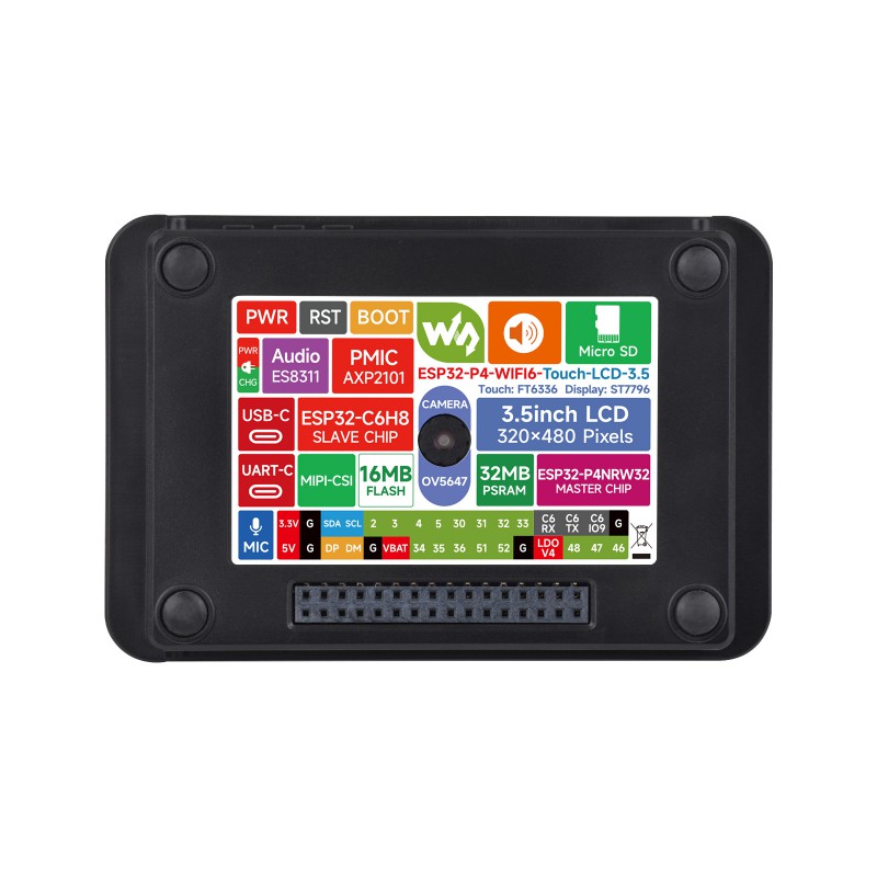 Waveshare Esp32 - Waveshare ESP32-P4 Wi-Fi 6 비전 보드: