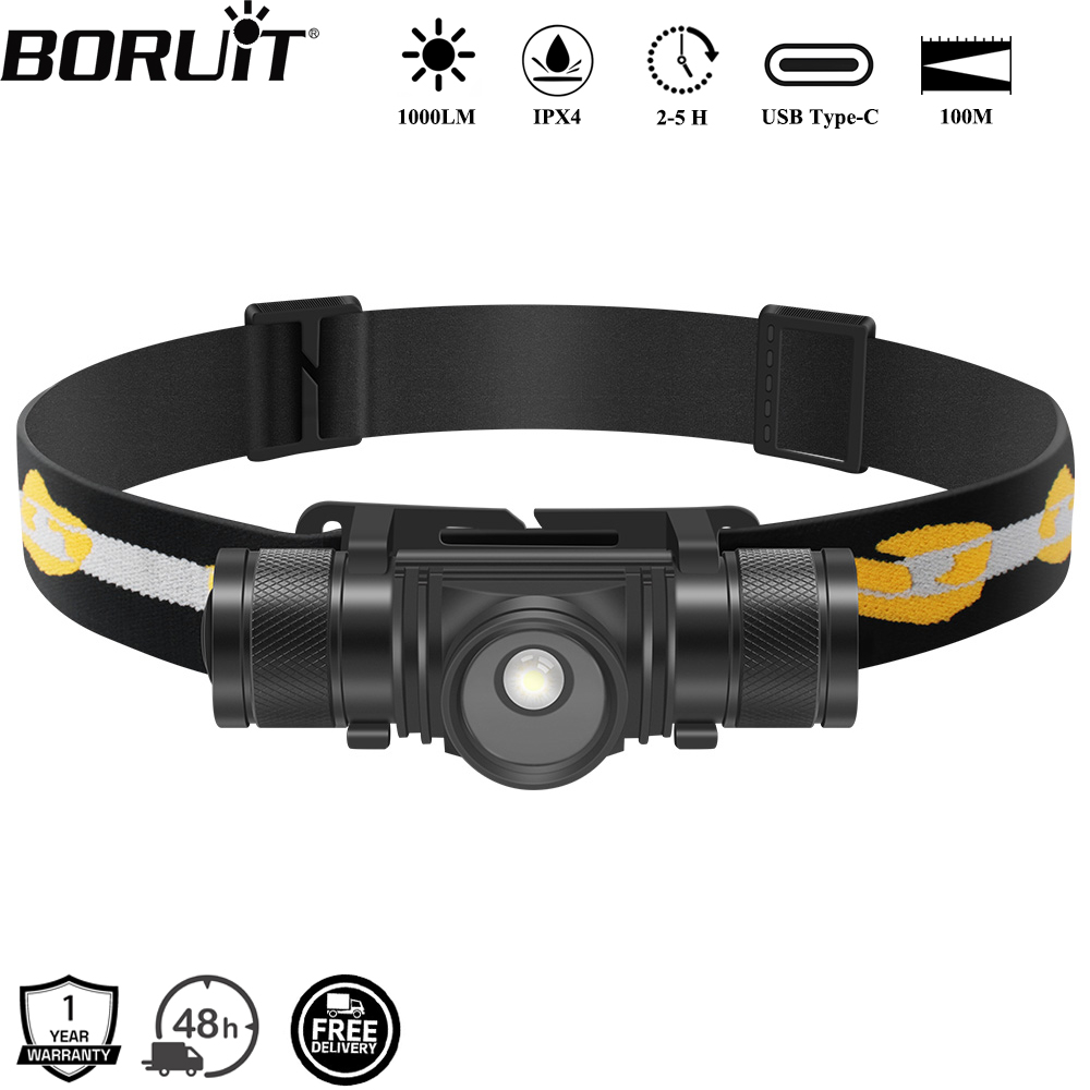BORUiT D20 줌 LED 헤드램프 1000LM 강 - Lolin D32 리뷰 및 가격