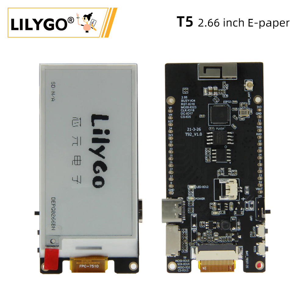 LILYGO® TTGO T5 2.66-Inch E-Pa - Ttgo Tdisplay 리뷰 및 가격